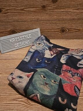 Multi Cat Design Sweater Size XL